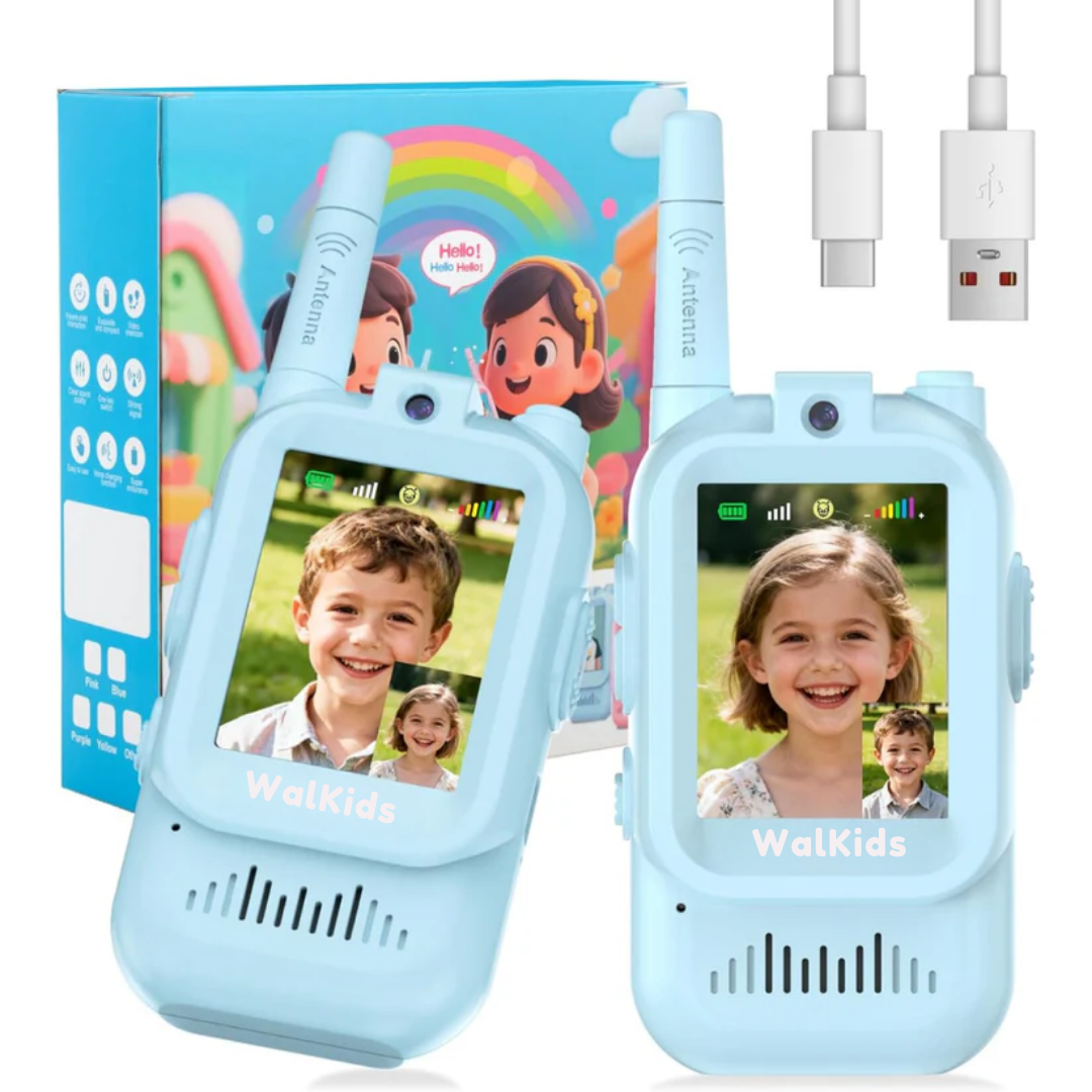 Walkie-Talkies con Videollamada — Diversión Real para Niños, sin Wi-Fi
